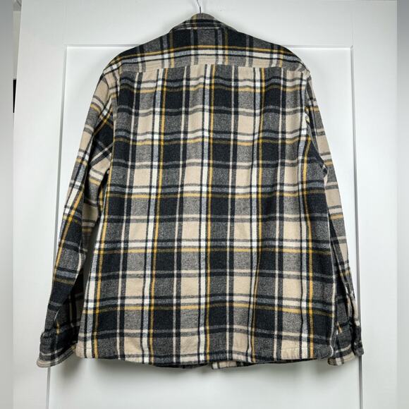 Abercrombie & Fitch Plaid Heavy Weight Flannel Shacket Size XXL - Picture 3 of 5